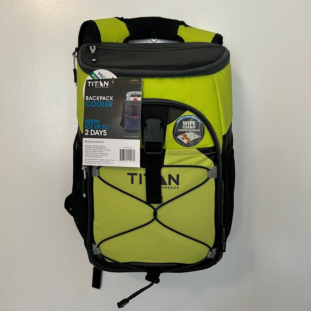 Titan Lime Green Backpack Cooler